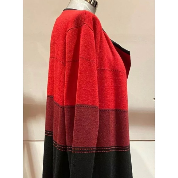 Leo and Ugo Red and Black Open Cardigan Large - Picture 3 of 7